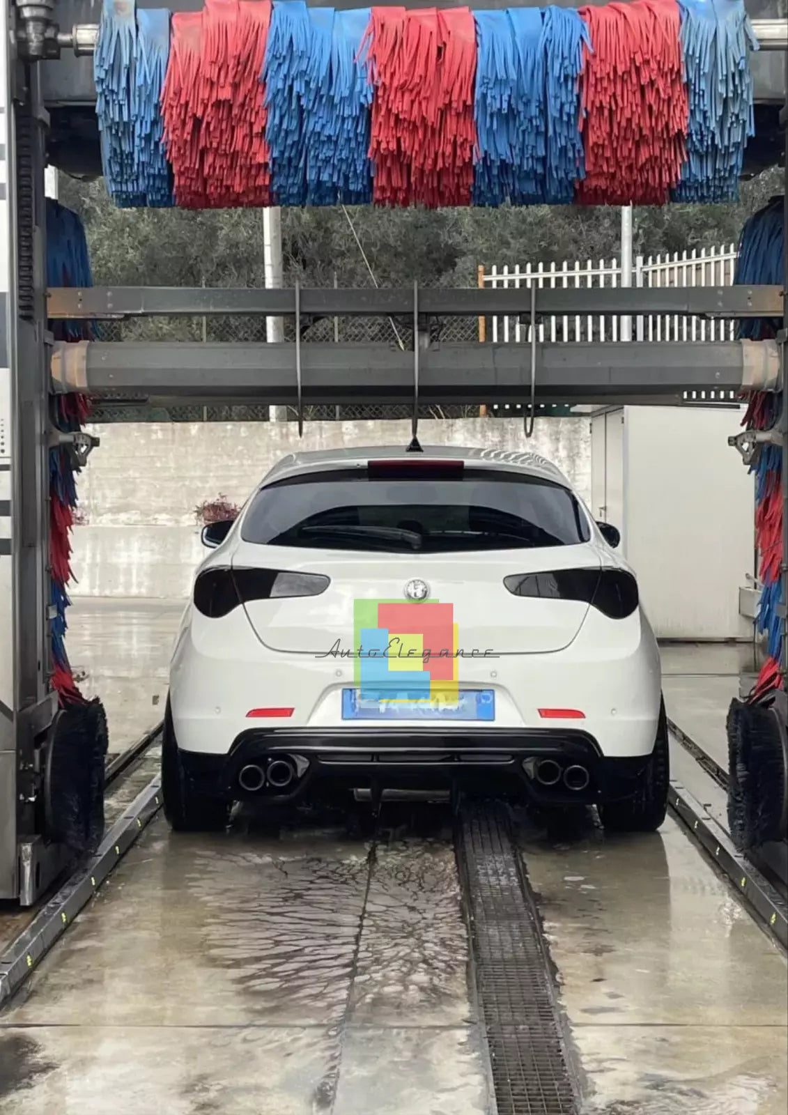 🔥DIFFUSORE POSTERIORE ADATTO PER ALFA ROMEO GIULIETTA NERO LUCIDO🔥