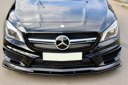 💥SPLITTER ADATTO PER MERCEDES W176 2012-2015 AMG A45 NERO LUCIDO💥