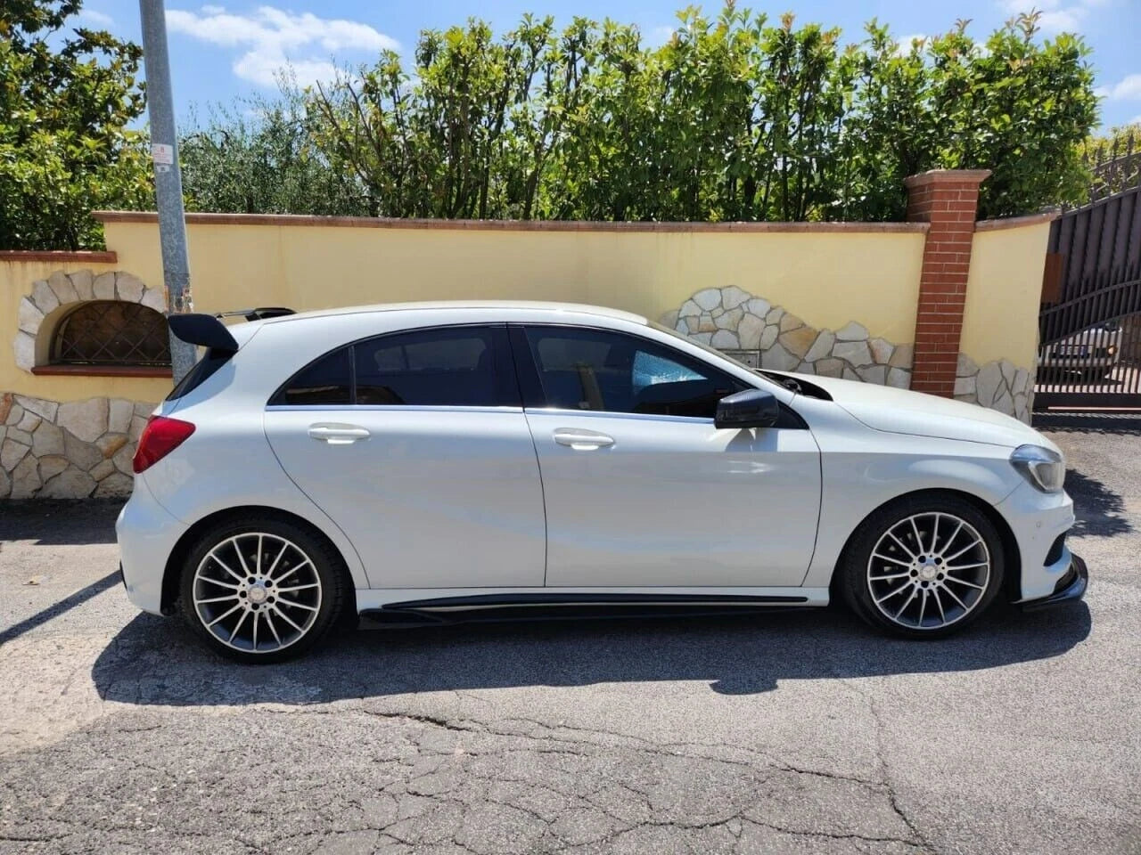 💥SPLITTER ADATTO PER MERCEDES W176 2012-2015 AMG A45 NERO LUCIDO💥