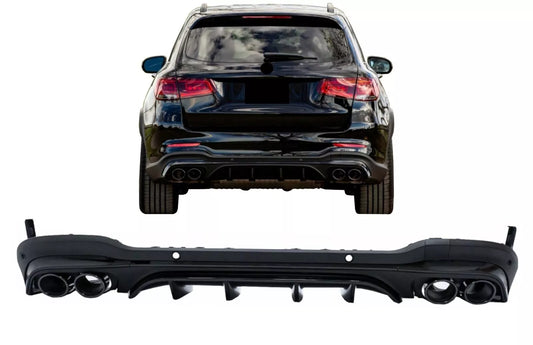Diffusore per Mercedes GLC SUV X253 Facelift 20- GLC43 Look Night Package