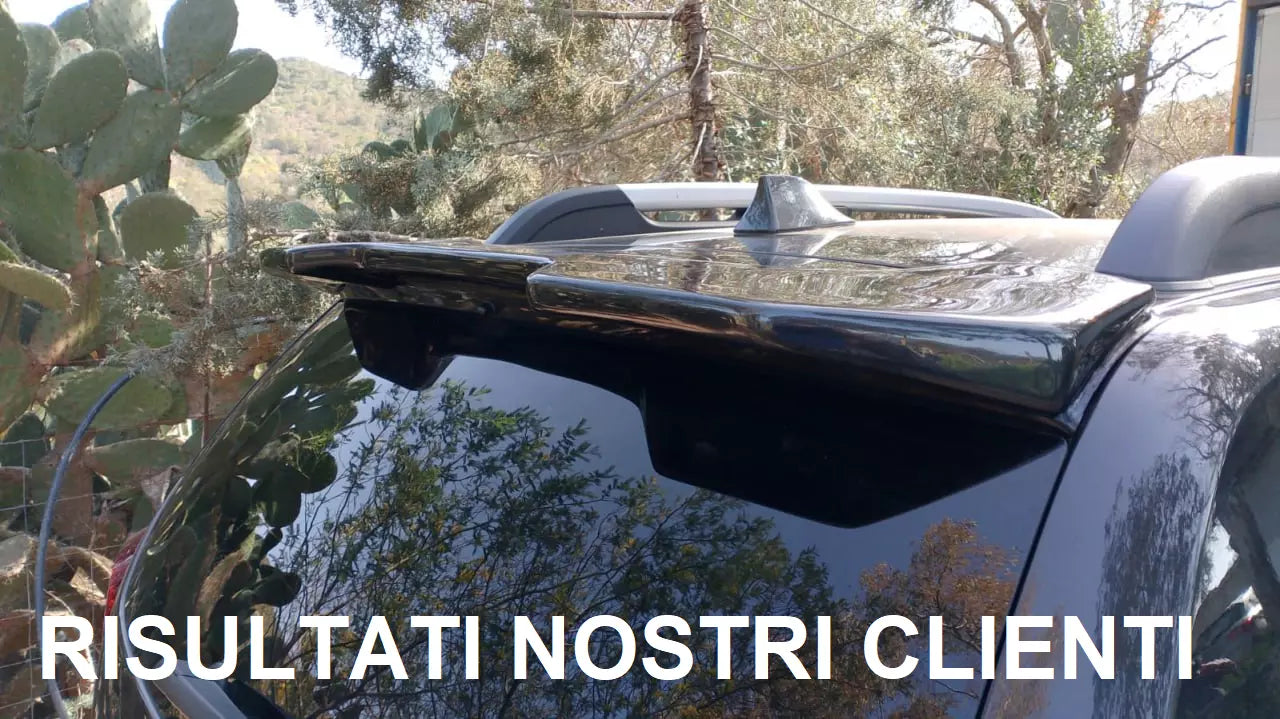 🔥SPOILER TETTO PER DACIA DUSTER 2 2018-2021 LOOK SAFARI NERO LUCIDO🔥