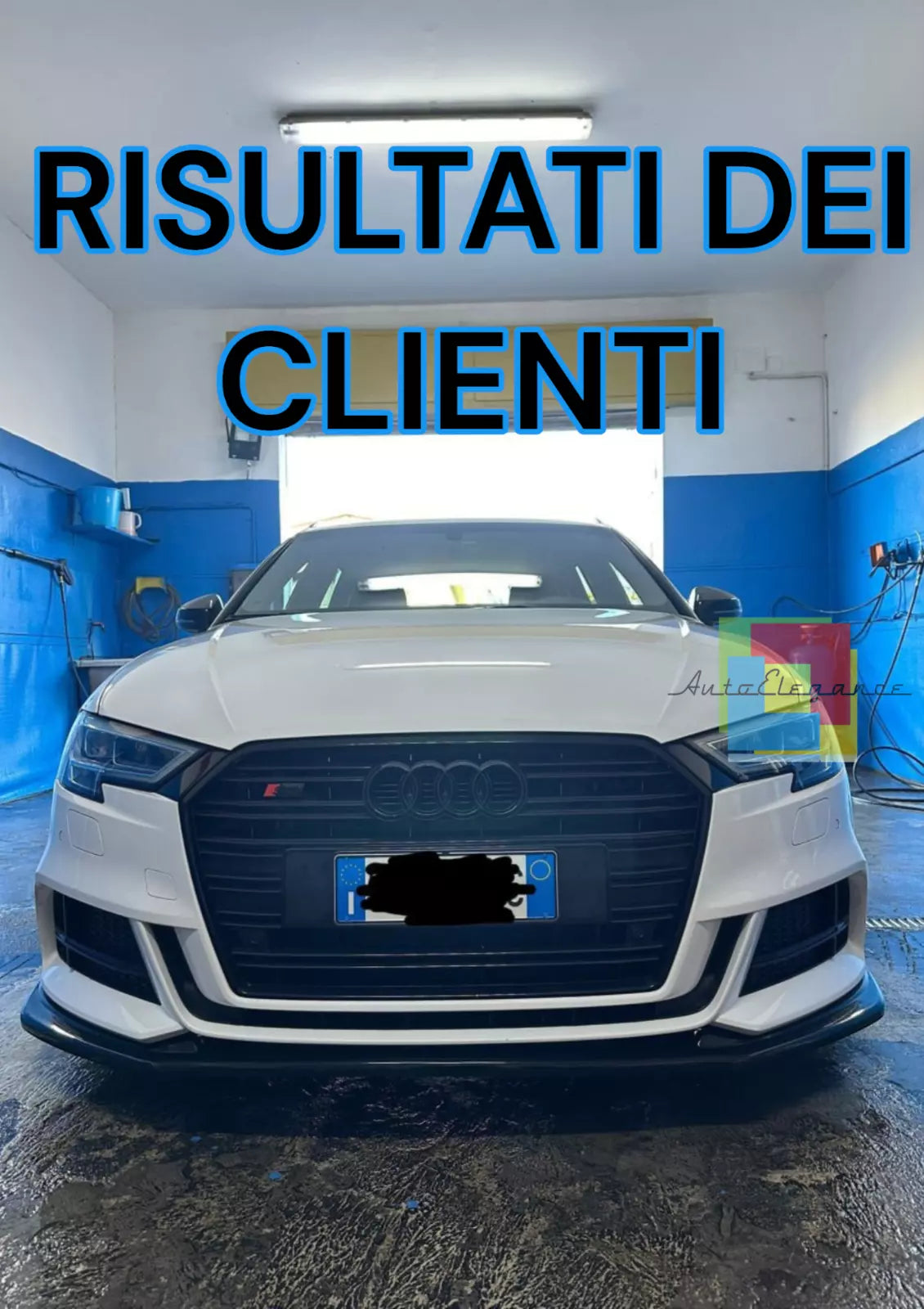 🔥SPLITTER ADATTO PER AUDI A3 8V 2016-2020 S3 S-LINE NERO LUCIDO🔥