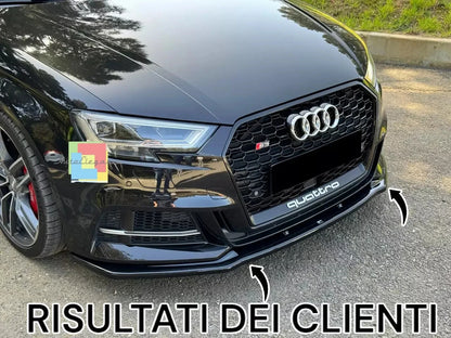 🔥SPLITTER ADATTO PER AUDI A3 8V 2016-2020 S3 S-LINE NERO LUCIDO🔥