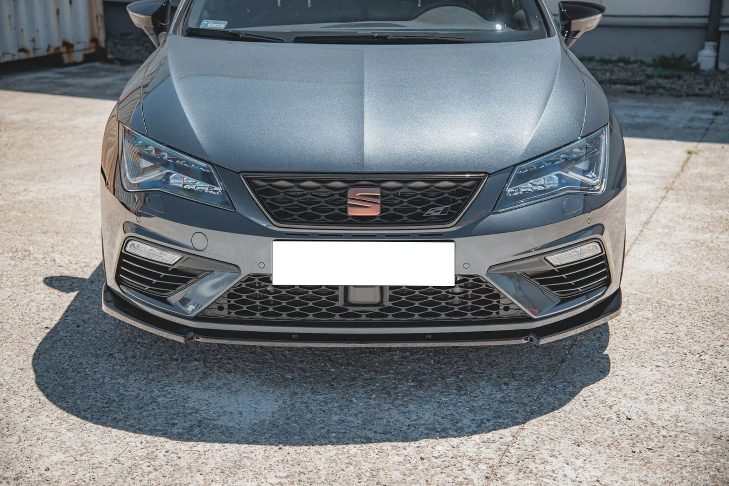 💎SPOILER SOTTO PARAURTI ANTERIORE LAMA SEAT LEON 5F 2017+ CUPRA FR NERO💎