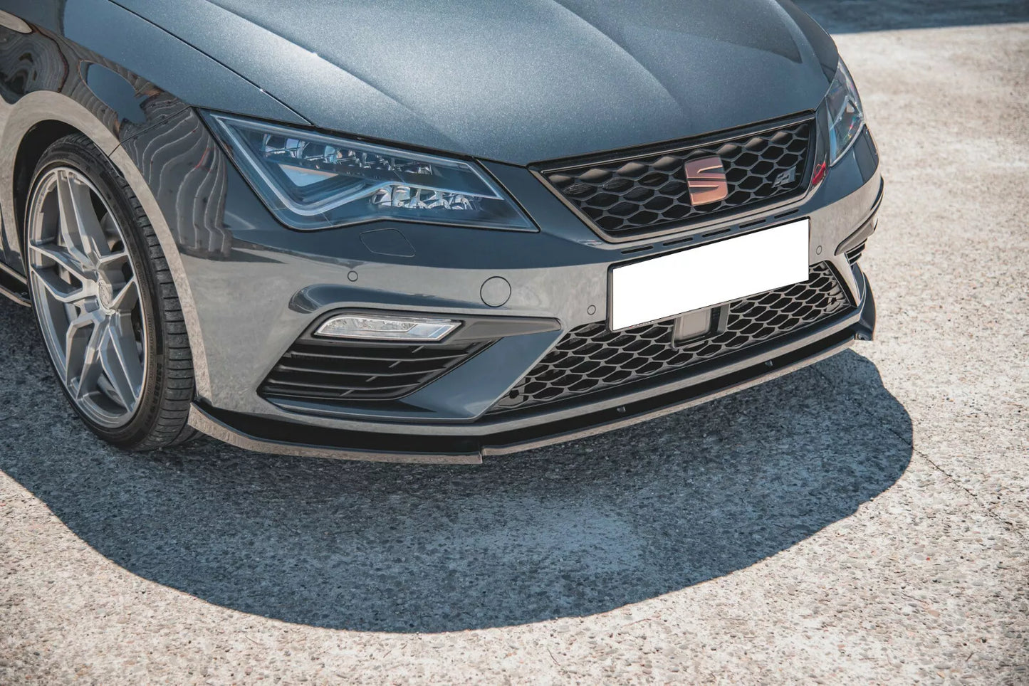 💎SPOILER SOTTO PARAURTI ANTERIORE LAMA SEAT LEON 5F 2017+ CUPRA FR NERO💎