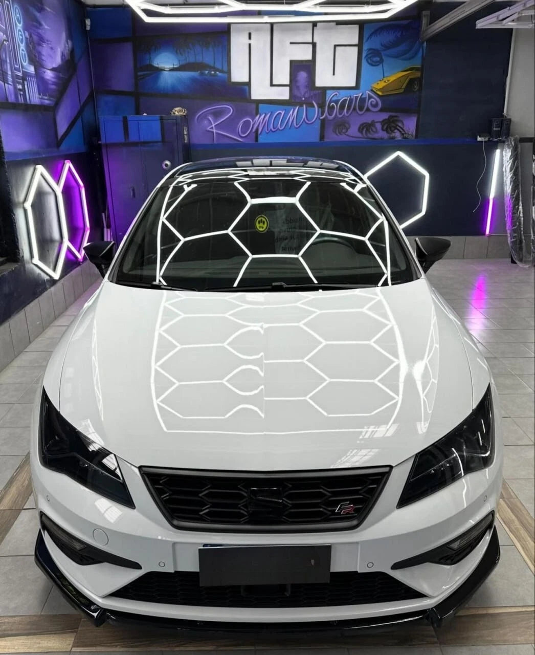 💎SPOILER SOTTO PARAURTI ANTERIORE LAMA SEAT LEON 5F 2017+ CUPRA FR NERO💎