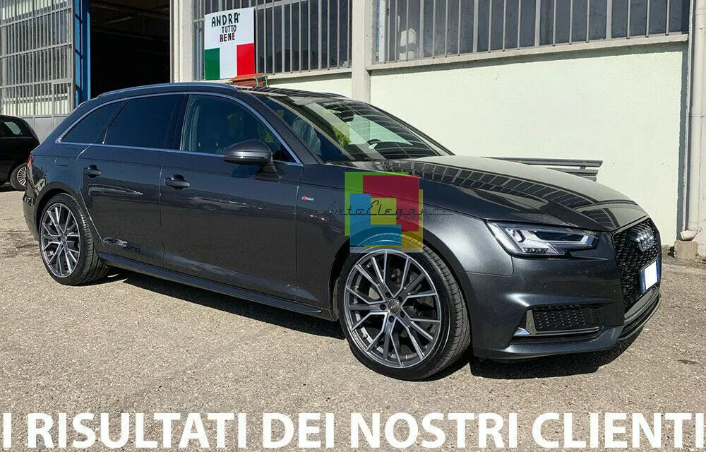 💥GRIGLIA ANTERIORE ADATTO PER AUDI A4/RS4 B9 2015+ NIDO D'APE BLACK 💥