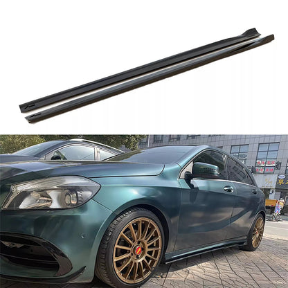 🔥DIFFUSORE MINIGONNE LATERALI PER MERCEDES W176 LUCIDO NERO🔥
