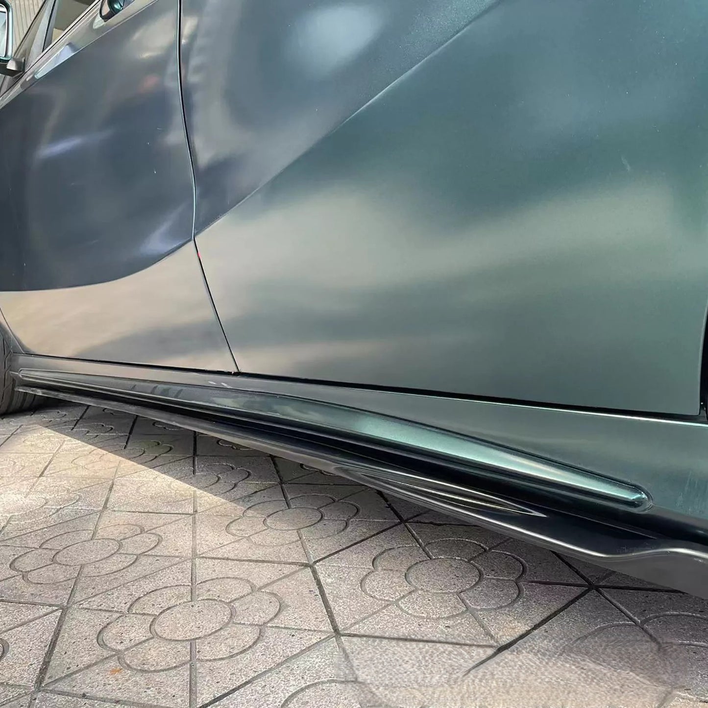 🔥DIFFUSORE MINIGONNE LATERALI PER MERCEDES W176 LUCIDO NERO🔥