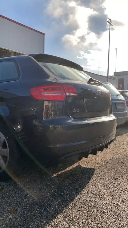 🔥DIFFUSORE PER AUDI A3 S3 8P 08-12 SOTTO PARAURTI RS3 NERO LUCIDO ABS🔥