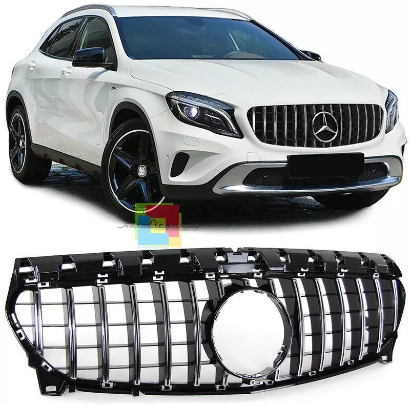 ✨GRIGLIA ANTERIORE ADATTO PER MERCEDES GLA X156 2013-2016 AMG PANAMERICANA ✨