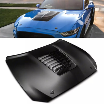 🔥COPERTURA COFANO STILE MP GT500 ADATTA PER FORD MUSTANG 2015–2017 NERA 🔥