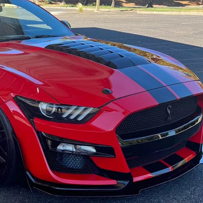 🔥COPERTURA COFANO STILE MP GT500 ADATTA PER FORD MUSTANG 2015–2017 NERA 🔥