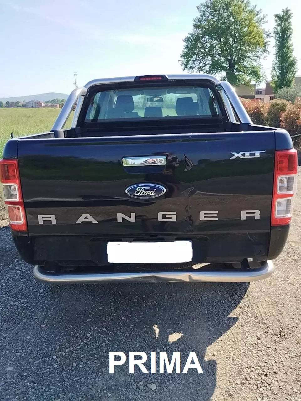 🔥PROTEZIONE PORTELLONE ADATTO PER FORD RANGER T6 T7 T8 2011-2022 V2 NERO🔥
