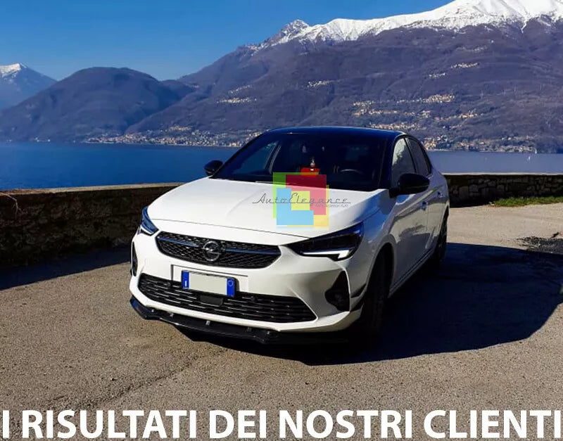 🔥 OPEL CORSA F LAMA SOTTO PARAURTI ANTERIORE ABS SPORTIVO NERO SPLITTER BAFFO🔥
