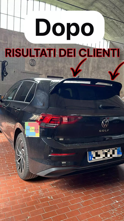 ⭐VW GOLF 8 VIII 19+ SPOILER TETTO POSTERIORE LOOK RLINE NERO LUCIDO ABS ⭐