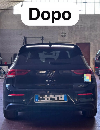 ⭐VW GOLF 8 VIII 19+ SPOILER TETTO POSTERIORE LOOK RLINE NERO LUCIDO ABS ⭐