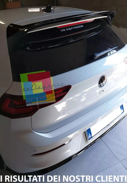 ⭐VW GOLF 8 VIII 19+ SPOILER TETTO POSTERIORE LOOK RLINE NERO LUCIDO ABS ⭐