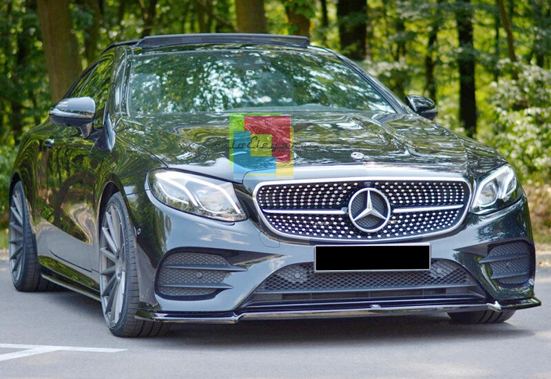 ⭐SOTTO PARAURTI ANTERIORE PER MERCEDES CLASSE E AMG NERO LUIDO ⭐