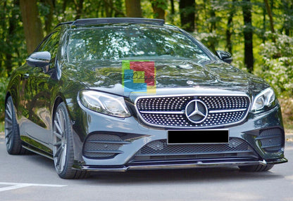 ⭐SOTTO PARAURTI ANTERIORE PER MERCEDES CLASSE E AMG NERO LUIDO ⭐