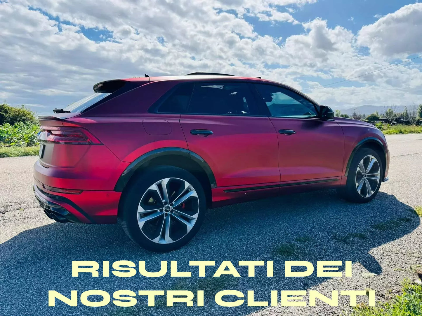 ✨SPOILER POSTERIORE TETTO NERO LUCIDO ADATTO PER AUDI Q8 SQ8 SUV 2018+✨