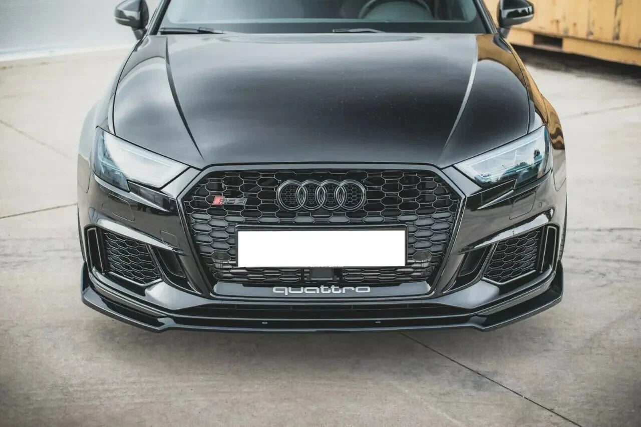 ⭐GRIGLIA ADATTA PER AUDI A3 8V 2017-2020 LOOK RS3 LOOK NERO LUCIDA⭐