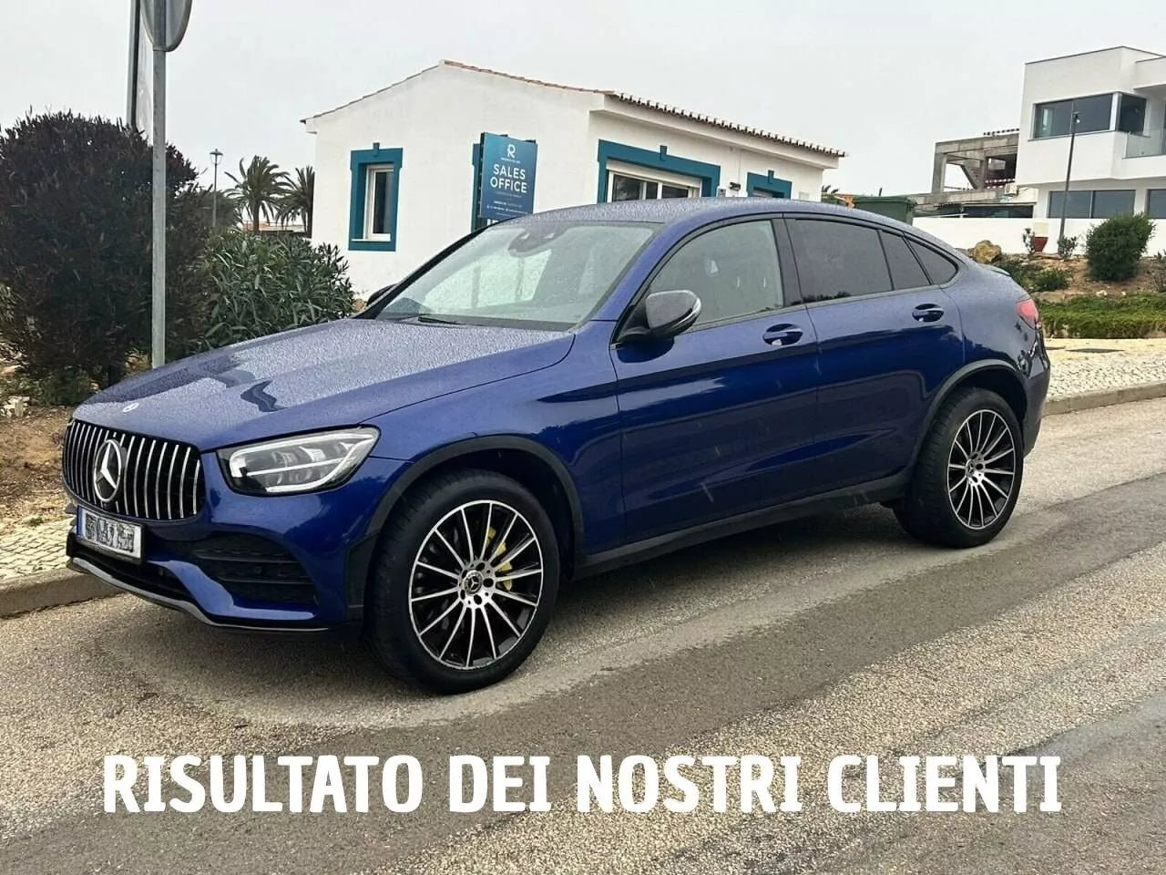 ✨GRIGLIA PER MERCEDES GLC X253 C253 LIFT AMG 2019-2022 LOOK GT CROMATA✨