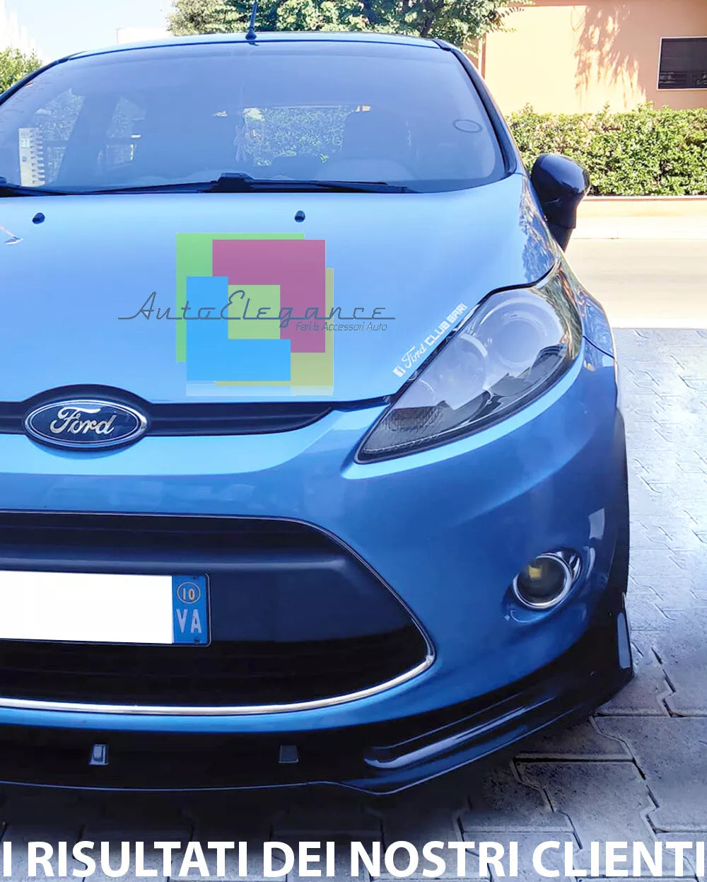 🔥SPLITTER / SPOILER SOTTO PARAURTI ANTERIORE PER FORD FIESTA MK7 2008–2012🔥