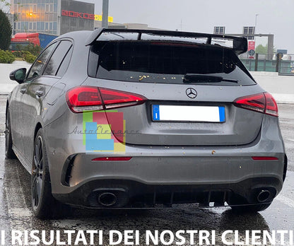 ⭐SPOILER POSTERIORE LOOK AMG TETTO ABS NERO PER MERCEDES CLASSE A W177 ⭐