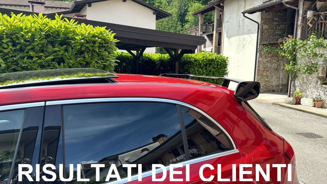 ⭐SPOILER POSTERIORE LOOK AMG TETTO ABS NERO PER MERCEDES CLASSE A W177 ⭐