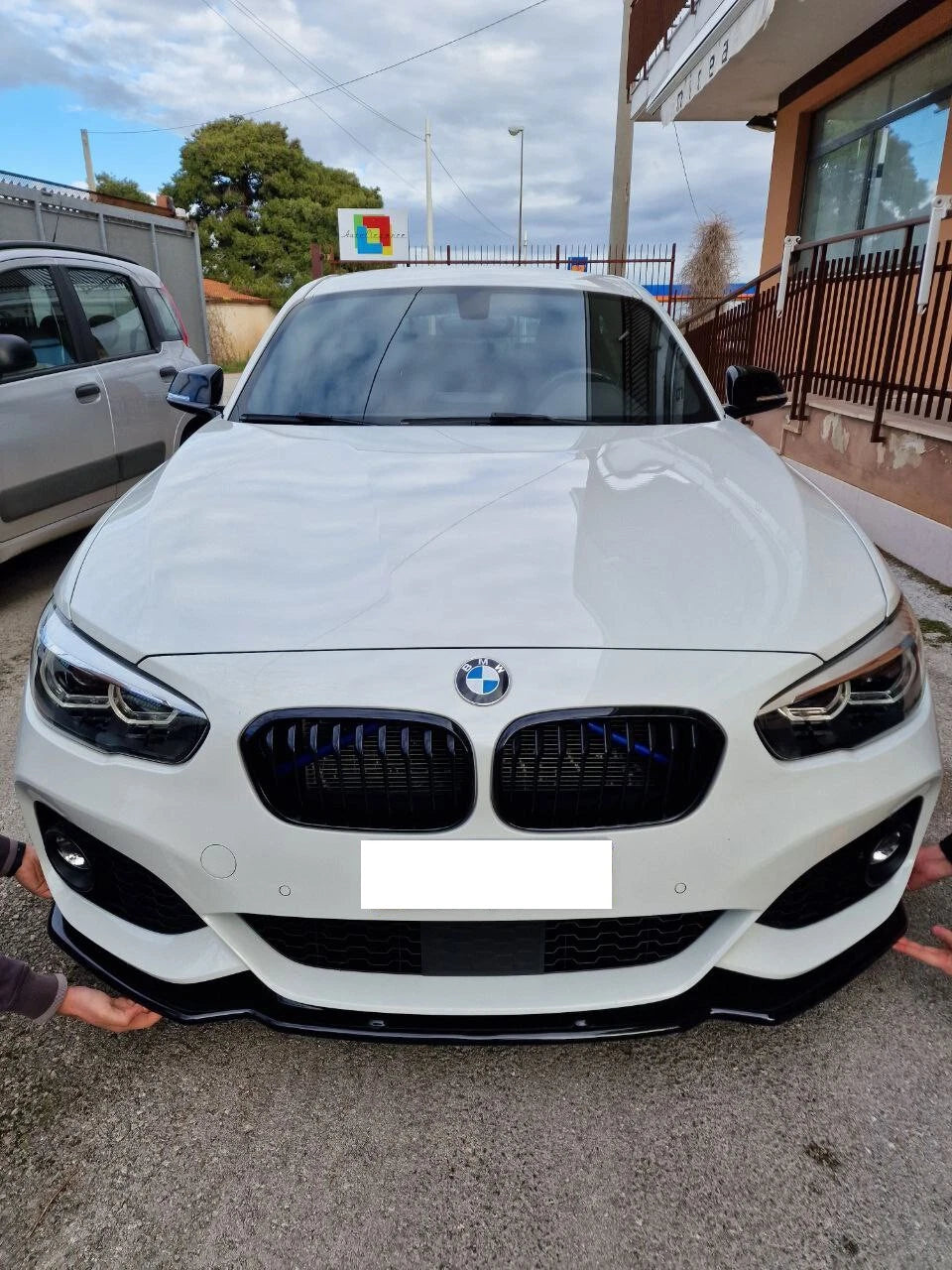 🔥SPLITTER ADATTO PER BMW SERIE 1 F20 F21 15-19 MSPORT LOOK NERO LUCIDO🔥