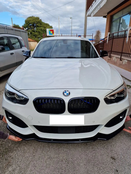 🔥SPLITTER ADATTO PER BMW SERIE 1 F20 F21 15-19 MSPORT LOOK NERO LUCIDO🔥