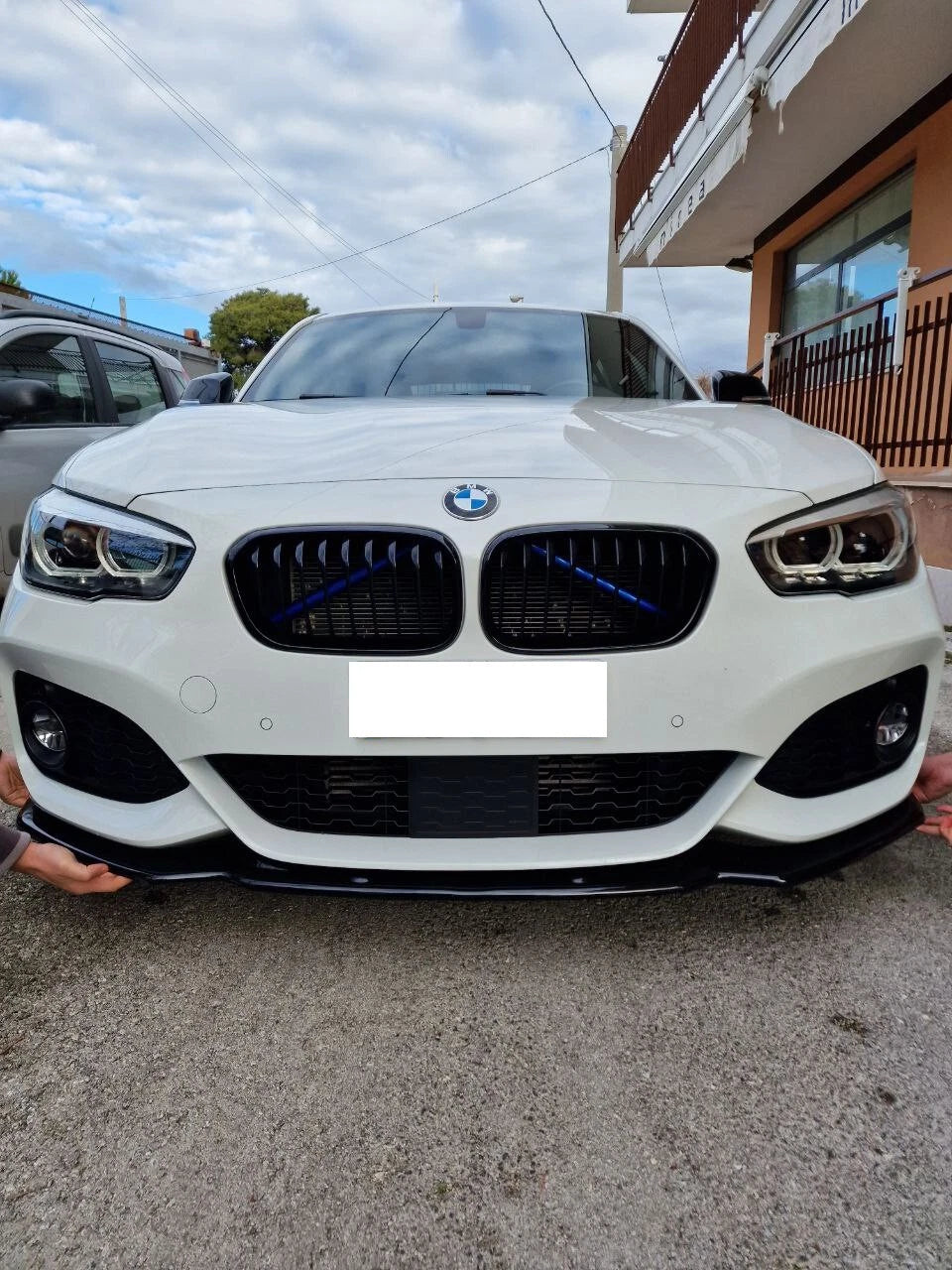 🔥SPLITTER ADATTO PER BMW SERIE 1 F20 F21 15-19 MSPORT LOOK NERO LUCIDO🔥