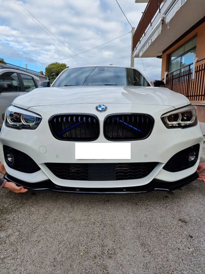 🔥SPLITTER ADATTO PER BMW SERIE 1 F20 F21 15-19 MSPORT LOOK NERO LUCIDO🔥