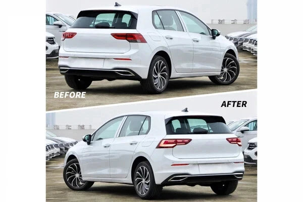 ⭐FARI POSTERIORI ADATTO PER VW GOLF 8 HATCHBACK 2020+ FULL LED⭐