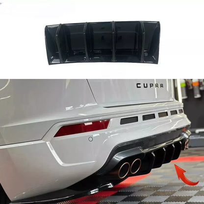 🔥DIFFUSORE ADATTO PER CUPRA ATECA MK1 2018-2021 NERO LUCIDO LOOK SPORTIVO🔥