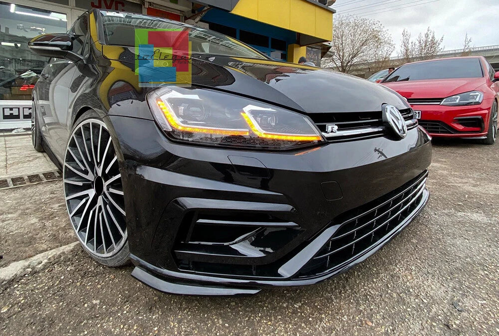 🔥MINIGONNE LATERALI SOTTO PORTA VW GOLF 7 VII 2012-2019 ABS NERO LUCIDO🔥