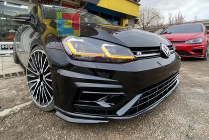 🔥MINIGONNE LATERALI SOTTO PORTA VW GOLF 7 VII 2012-2019 ABS NERO LUCIDO🔥