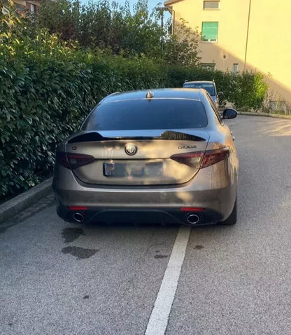 ⭐SOTTO PARAURTI ALFA ROMEO GIULIA DIFFUSORE CON TERMINALI SINGOLI ABS⭐