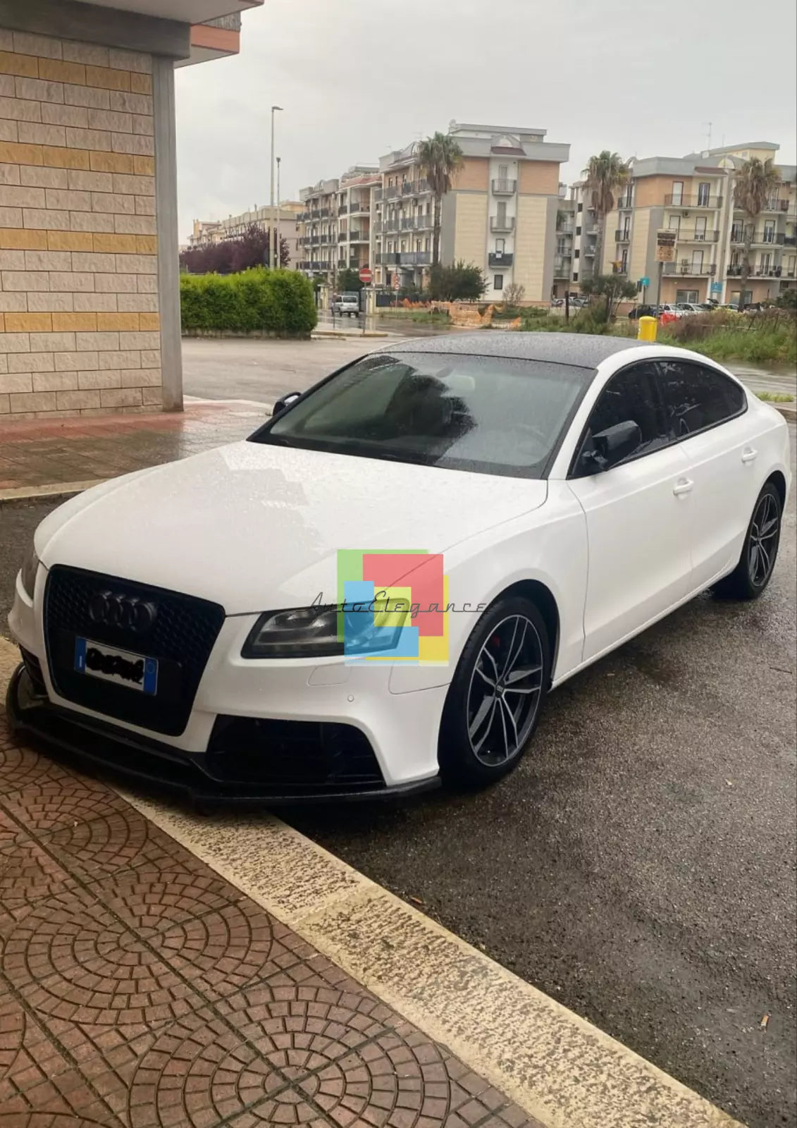 🔥SPLITTER ADATTO PER AUDI A5 COUPE + SPORTBACK NERO LUCIDO🔥