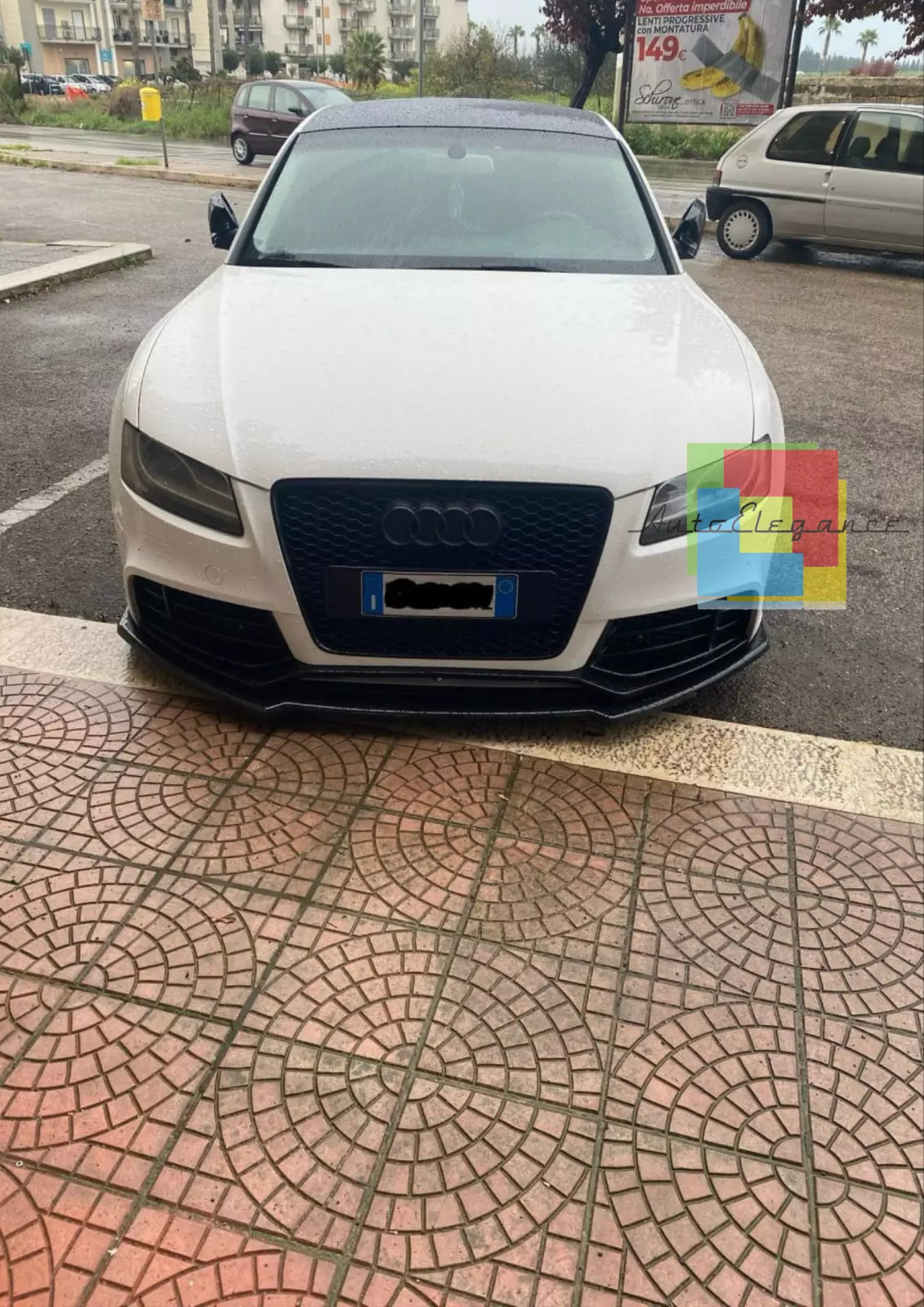 🔥SPLITTER ADATTO PER AUDI A5 COUPE + SPORTBACK NERO LUCIDO🔥