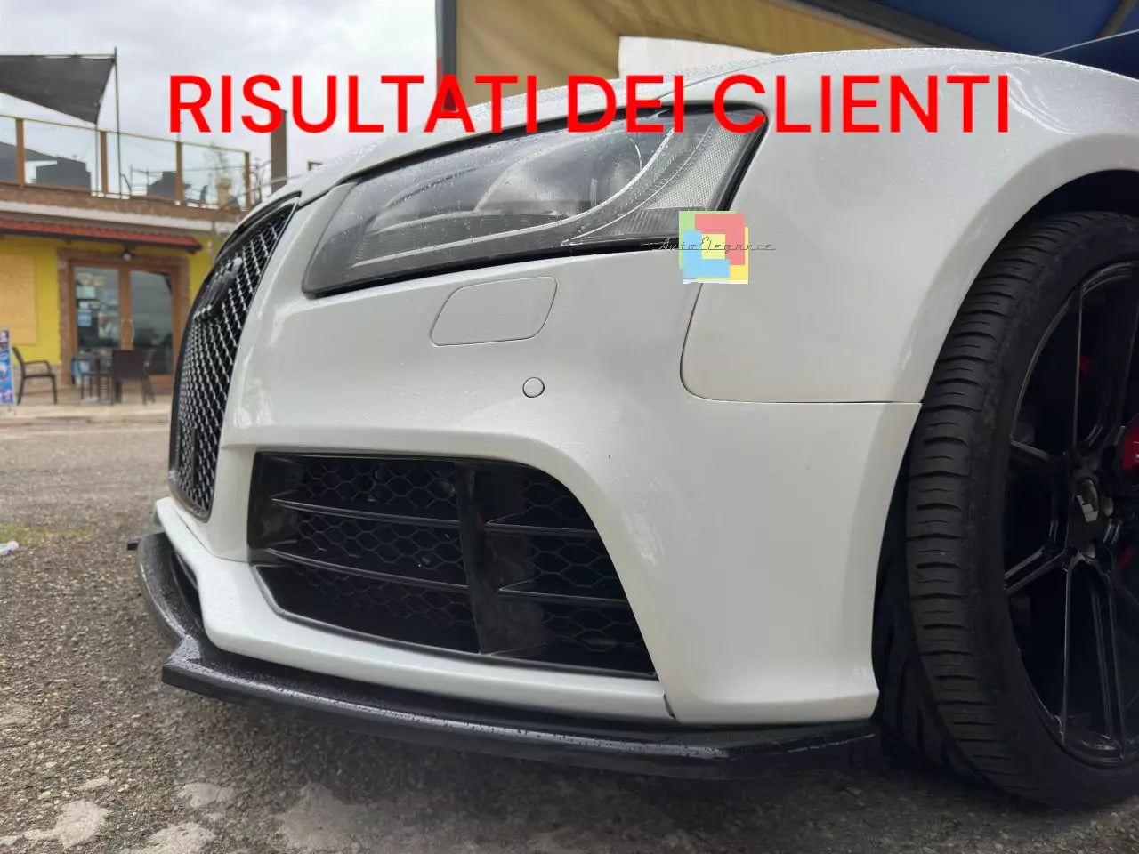 🔥SPLITTER ADATTO PER AUDI A5 COUPE + SPORTBACK NERO LUCIDO🔥