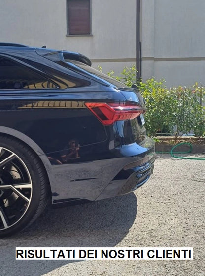 🔥SPOILER ADATTO PER AUDI A6 C8 2019+ AVANT NERO LUCIDO ALA BAGAGLIAIO🔥