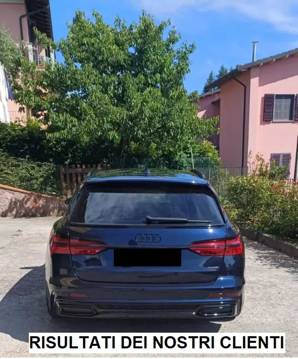 🔥SPOILER ADATTO PER AUDI A6 C8 2019+ AVANT NERO LUCIDO ALA BAGAGLIAIO🔥