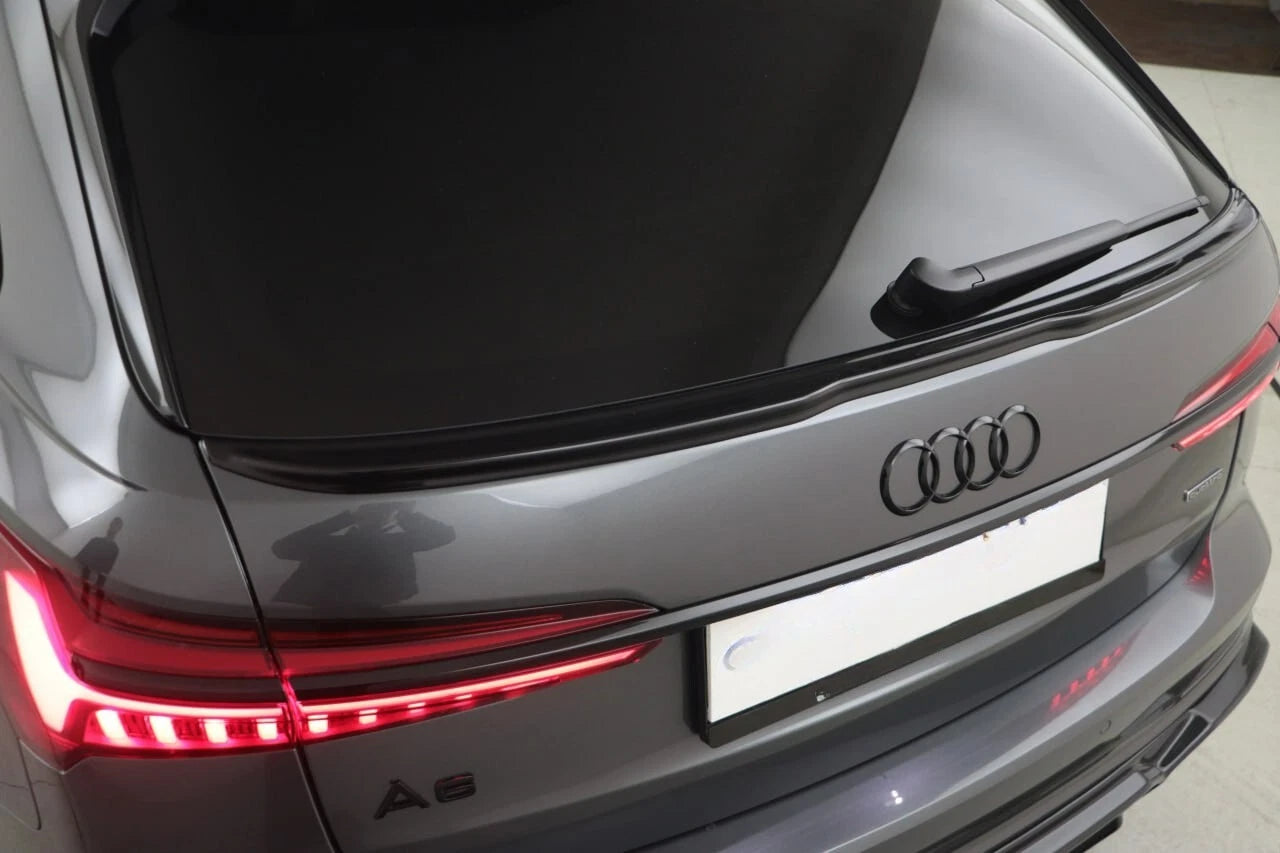 🔥SPOILER ADATTO PER AUDI A6 C8 2019+ AVANT NERO LUCIDO ALA BAGAGLIAIO🔥