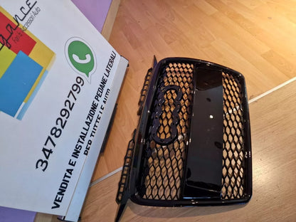 ⭐GRIGLIA ANTERIORE PER AUDI A3 8P 2005-2008 LOOK RS3 NERO LUCIDO TUNING⭐