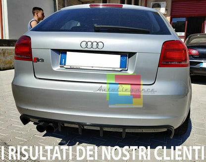 ⭐DIFFUSORE AUDI A3 S3 8P 08-12 SOTTO PARAURTI RS3 NERO LUCIDO ABS⭐