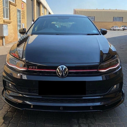 ⭐VW POLO SPLITTER AW1 2017+ LOOK STANDARD EVO NERO LUCIDO⭐