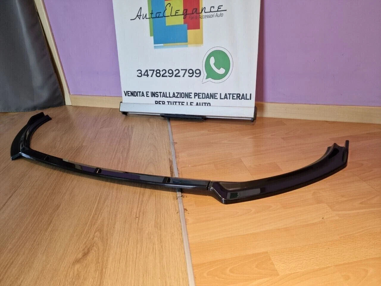 ⭐VW POLO SPLITTER AW1 2017+ LOOK STANDARD EVO NERO LUCIDO⭐