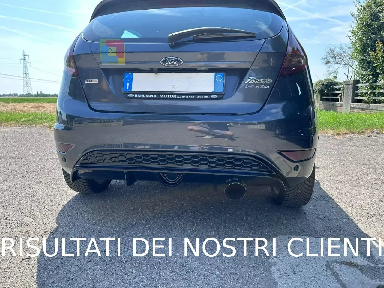 ⭐SOTTO PARAURTI  ST LOOK PER FORD FIESTA MK7 2008-2017 DIFFUSORE ABS⭐